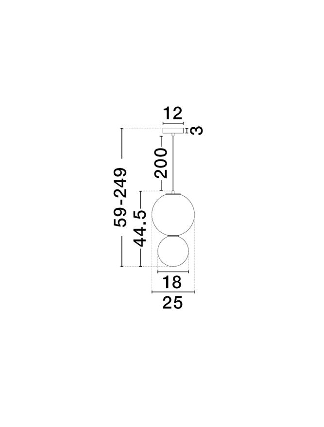 Pendul Nova Luce NOESIS 9009190