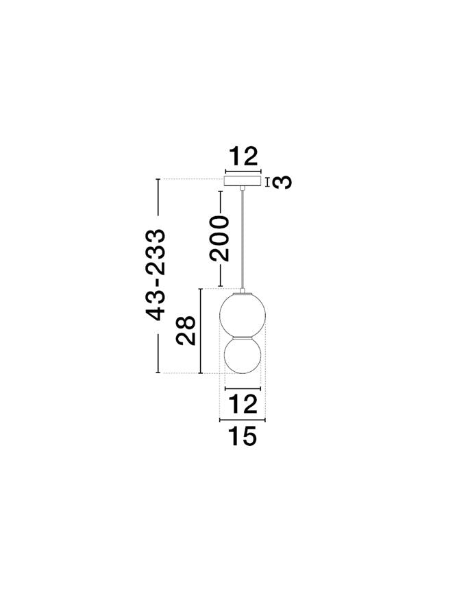 Pendul Nova Luce NOESIS 9009201