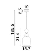 Pendul Nova Luce MURANO 9009234
