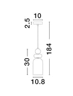 Pendul Nova Luce MURANO 9009235