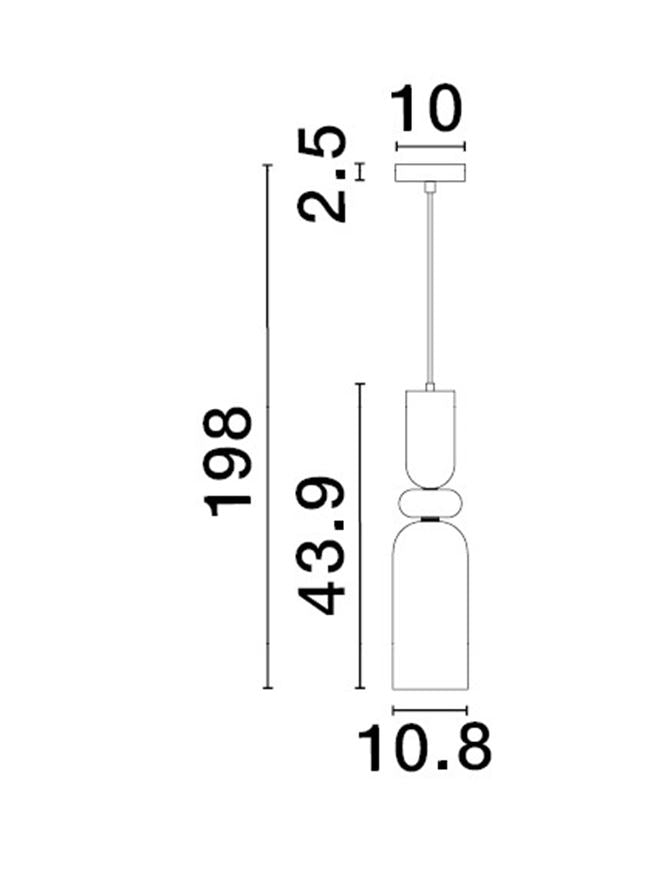 Pendul Nova Luce MURANO 9009236