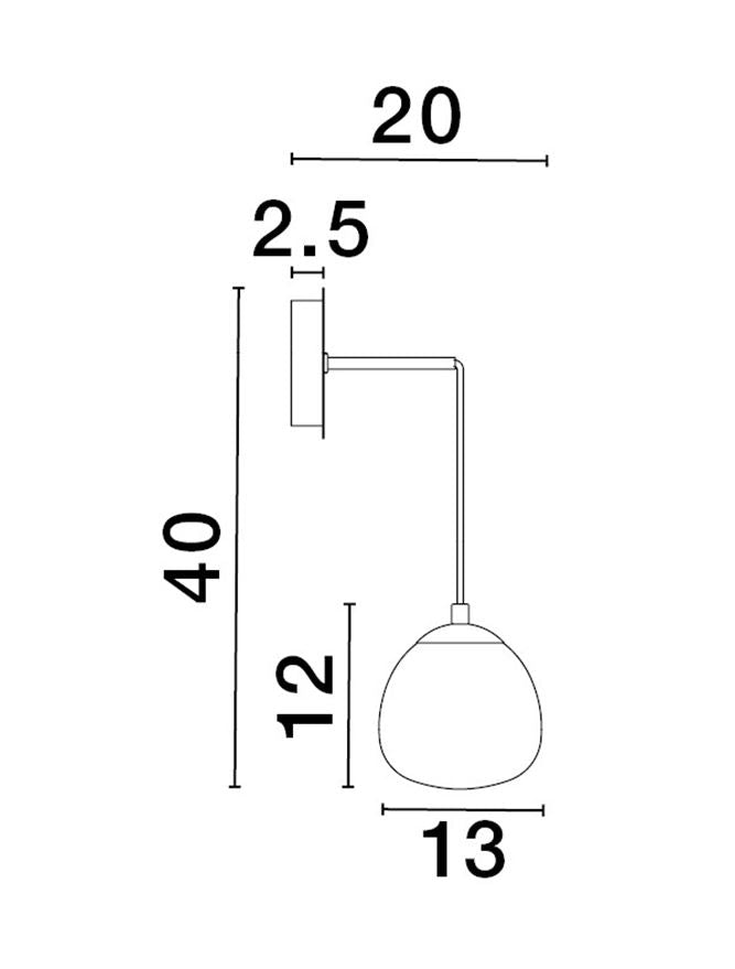 Aplica Nova Luce THE EGG 9009262