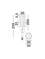 Candelabru Nova Luce NORMA 9009267