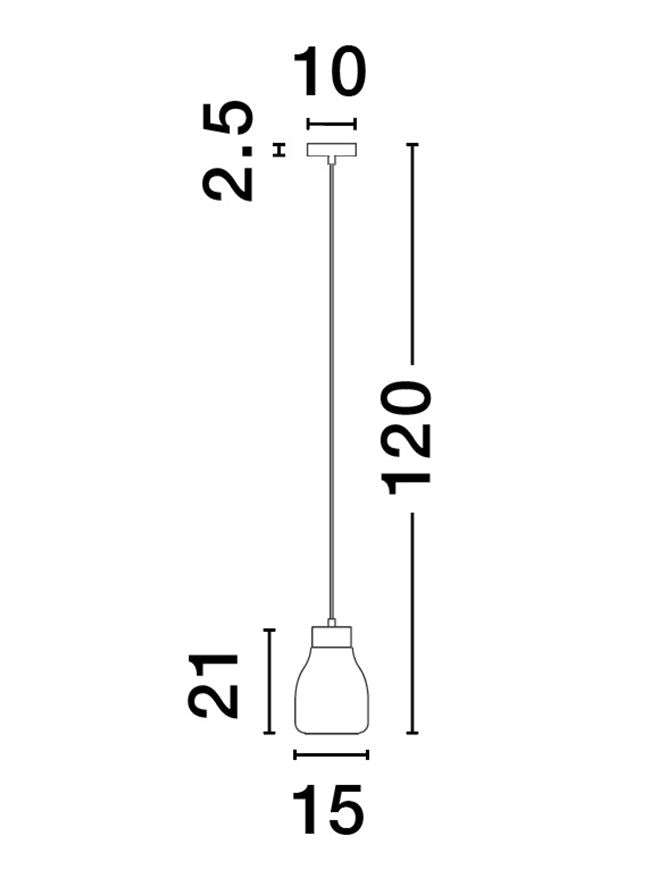 Pendul Nova Luce BLACU 9009270