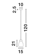 Pendul Nova Luce BLACU 9009270