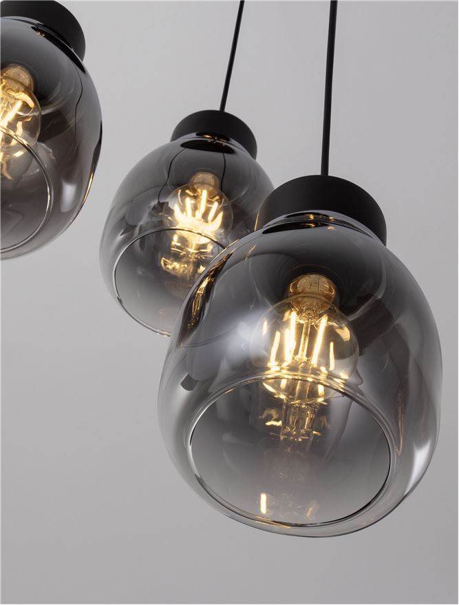 Lustra Nova Luce BLACU 9009271