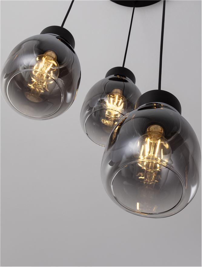 Lustra Nova Luce BLACU 9009271