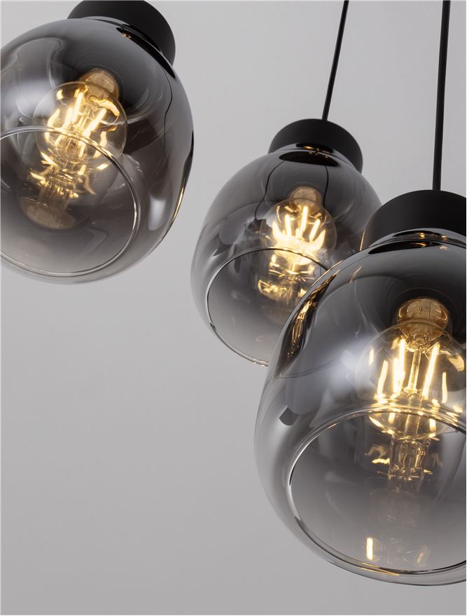 Lustra Nova Luce BLACU 9009271