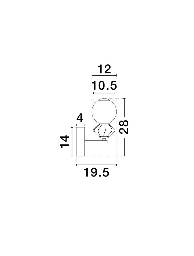 Aplica Nova Luce PALLINA 9009306