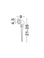 Proiector exterior fatade/plante Nova Luce INSIDE 9010001