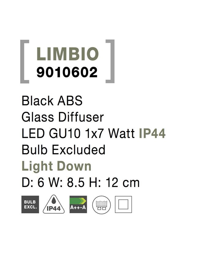 Aplica exterior Nova Luce LIMBIO 9010602