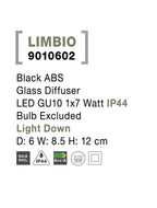 Aplica exterior Nova Luce LIMBIO 9010602