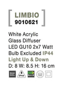 Aplica exterior iluminare sus/jos Nova Luce LIMBIO 9010621