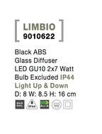 Aplica exterior iluminare sus/jos Nova Luce LIMBIO 9010622