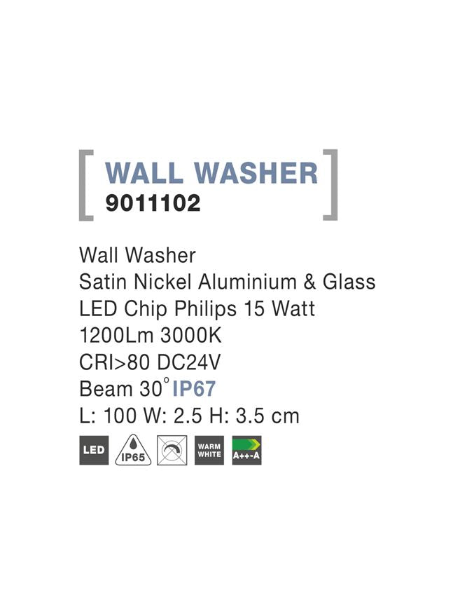 Proiector exterior linear wallwasher Nova Luce WALL WASHER 9011102