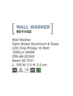 Proiector exterior linear wallwasher Nova Luce WALL WASHER 9011102