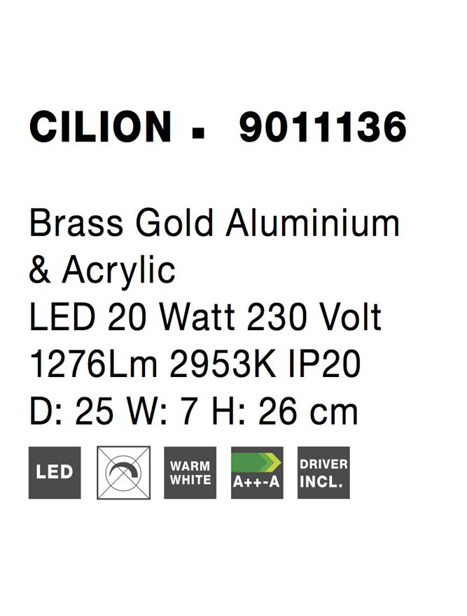 Veioza Nova Luce CILION 9011136