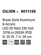 Veioza Nova Luce CILION 9011136