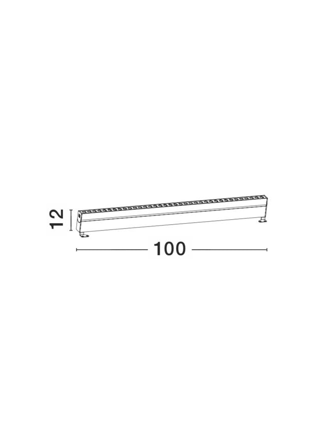 Proiector exterior linear wallwasher Nova Luce WALL WASHER 9011161