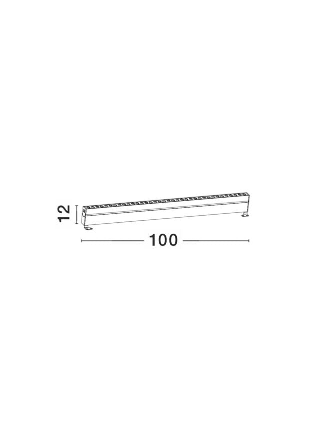 Proiector exterior linear wallwasher Nova Luce WALL WASHER 9011162