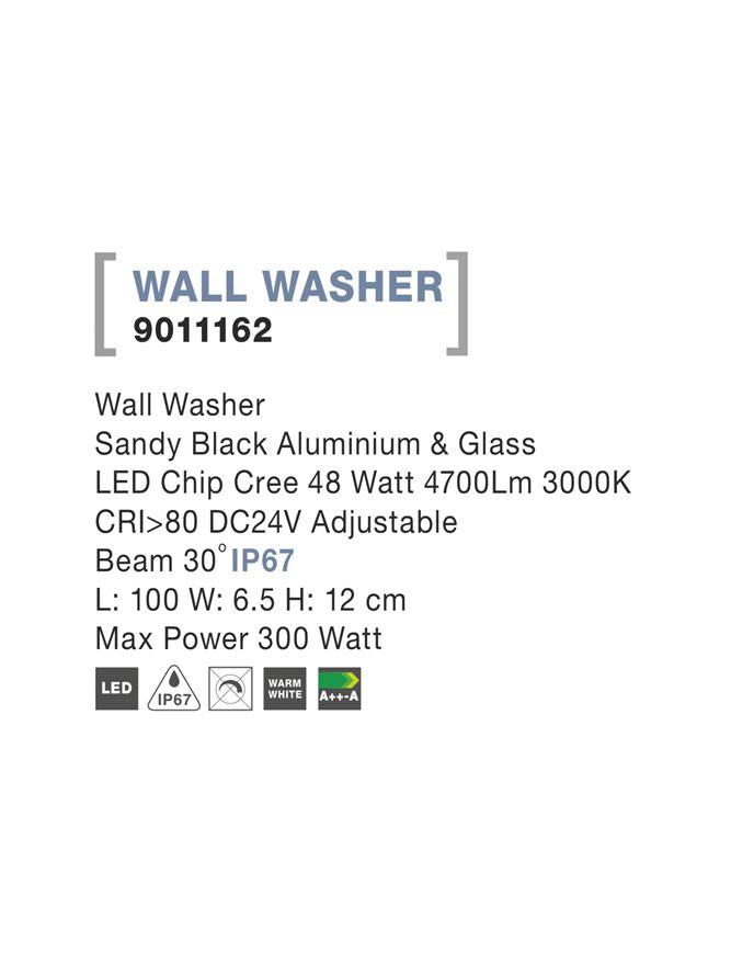 Proiector exterior linear wallwasher Nova Luce WALL WASHER 9011162