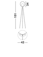 Lampadar Nova Luce KITRO 9011320