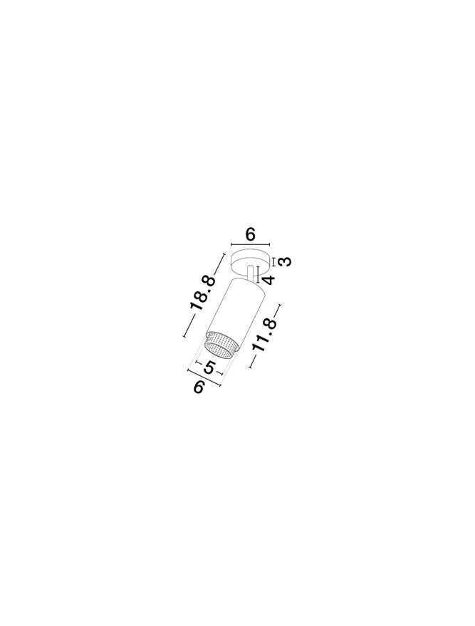 Spot aplicat reglabil Nova Luce NESSI 9011403