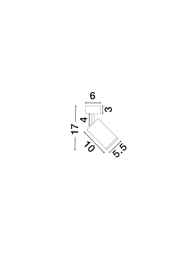 Spot aplicat reglabil baie Nova Luce MAO 9011415