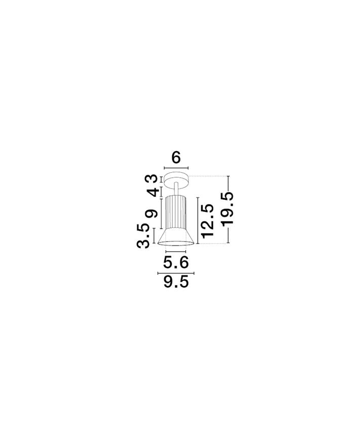 Spot aplicat reglabil Nova Luce LUVIA 9011441