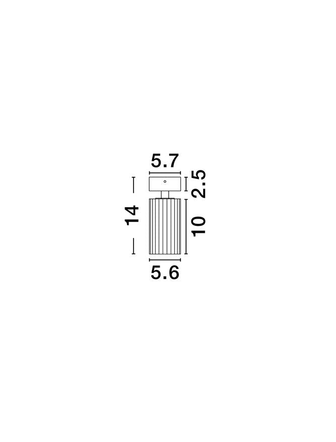 Spot aplicat reglabil Nova Luce ZELOS 9011601