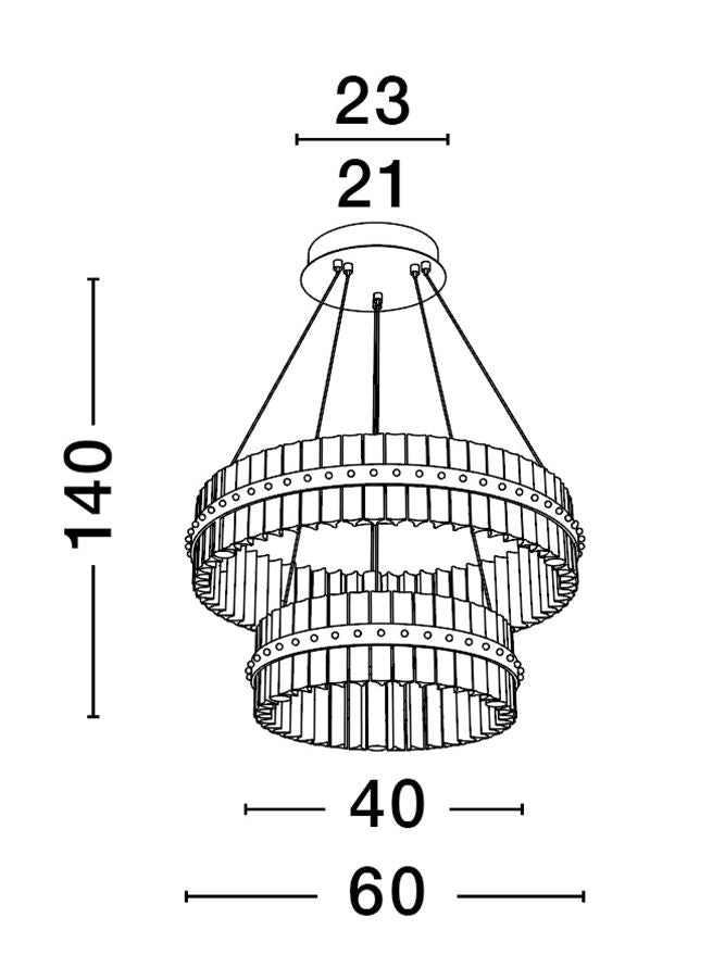 Lustra Nova Luce KEZO 9019735