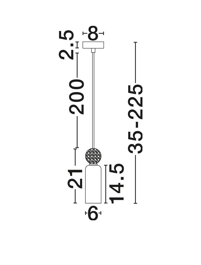 Pendul Nova Luce FILOMENA 9019792