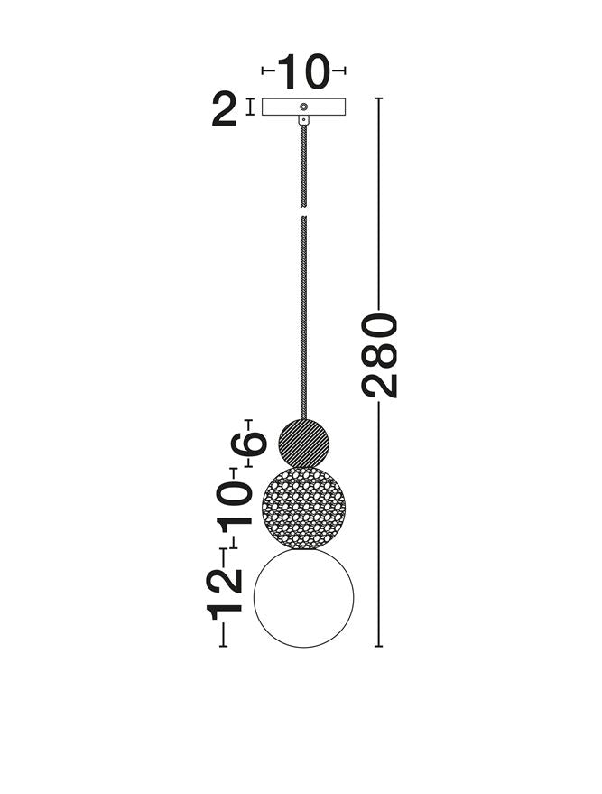 Pendul Nova Luce MARIS 9019802