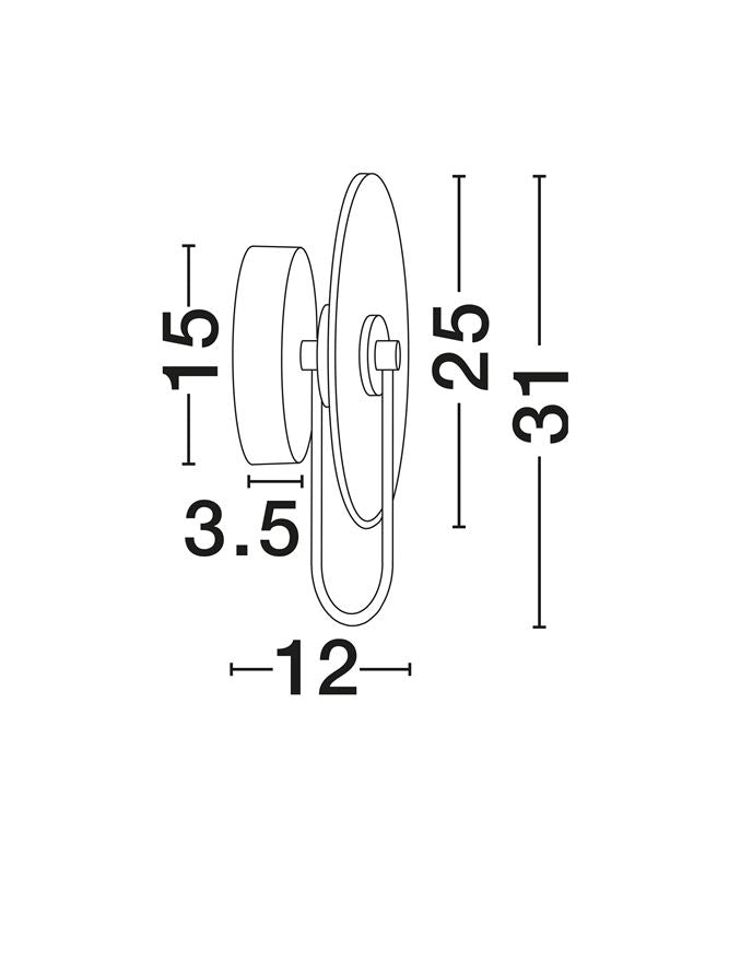 Aplica Nova Luce MARU 9019826