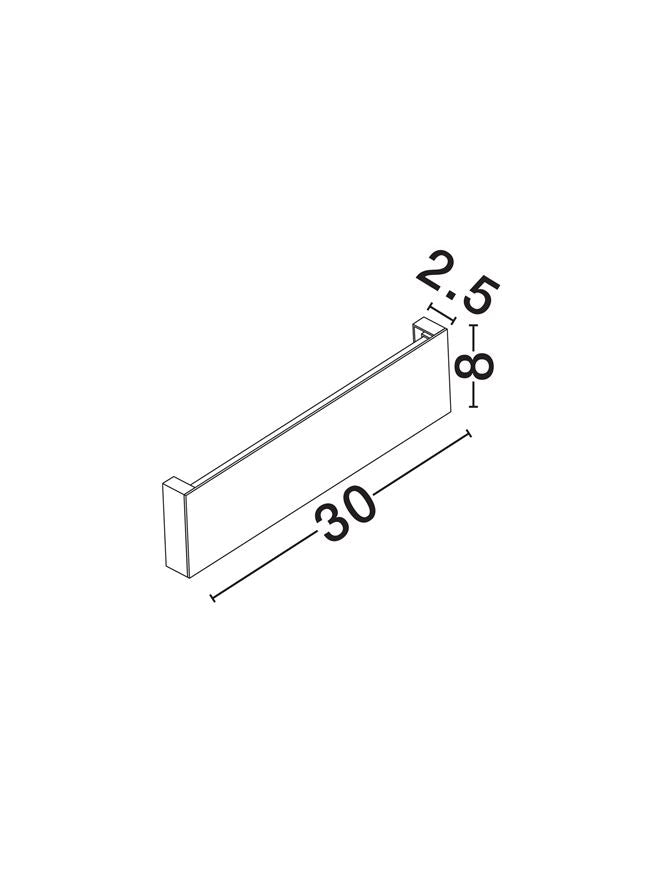 Aplica exterior lineara Nova Luce METRIC 9026137