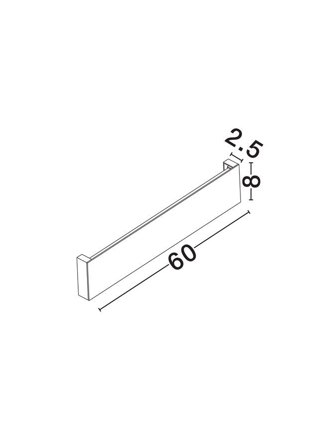 Aplica exterior lineara Nova Luce METRIC 9026139