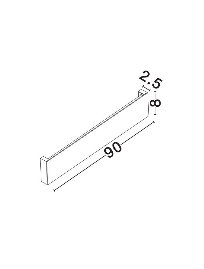 Aplica exterior lineara Nova Luce METRIC 9026140