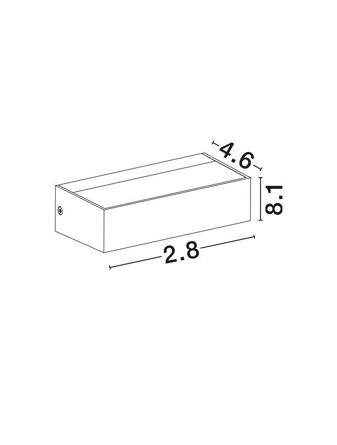 Aplica exterior Nova Luce LAB 9026155