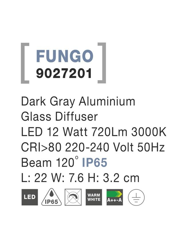 Aplica exterior  Nova Luce FUNGO 9027201