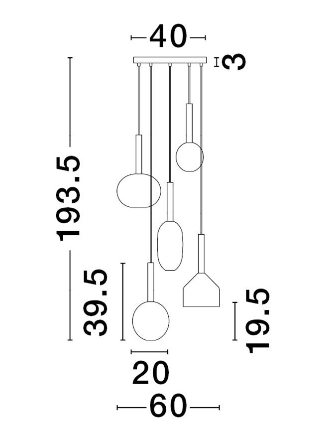 Candelabru Nova Luce AMELIA 9028835