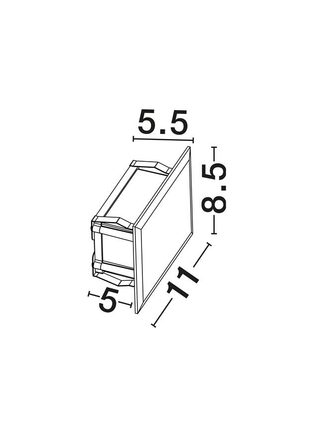 Spot incastrat exterior fatade/trepte Nova Luce LID 9030200