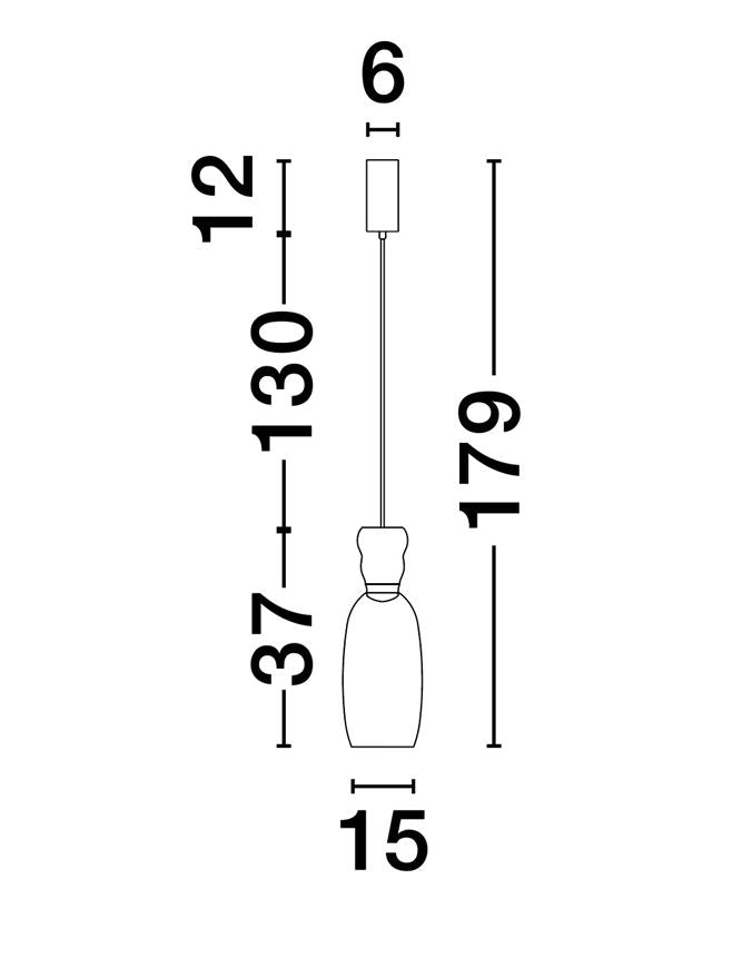 Pendul Nova Luce PLUMA 9030546