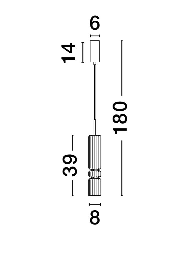 Pendul Nova Luce BENTO 9030553