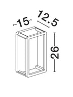 Aplica exterior Nova Luce AKMI 9030570