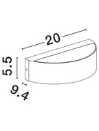 Aplica exterior Nova Luce NECTAR 9030576