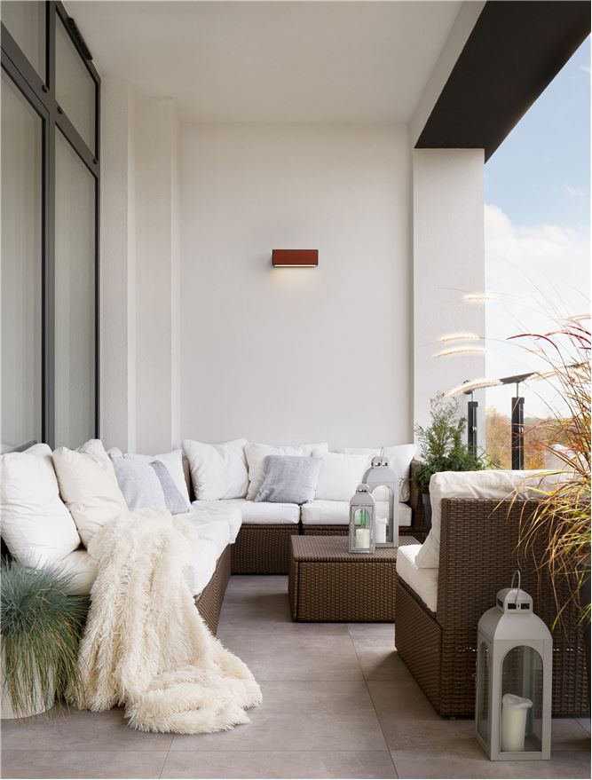 Aplica exterior solara Nova Luce BROWN 9030584