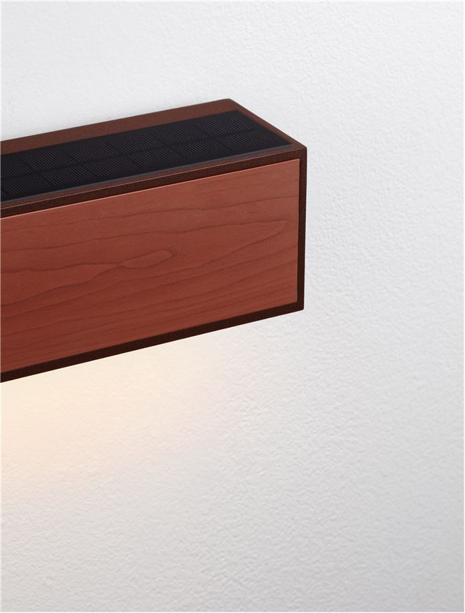 Aplica exterior solara Nova Luce BROWN 9030584