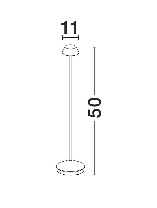 Lampadar exterior reincarcabil Nova Luce PERSEA 9030625