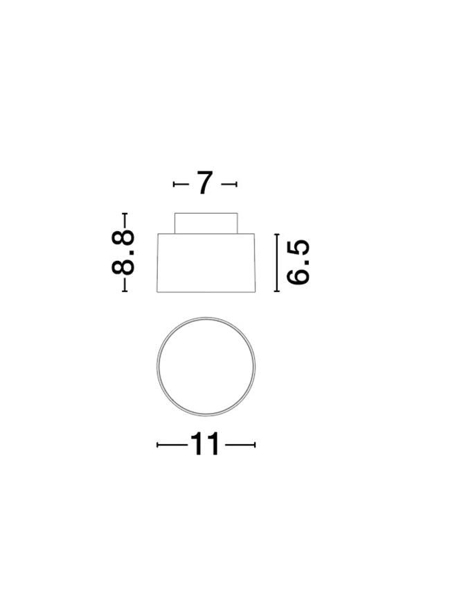 Spot aplicat fix Nova Luce OZEN 9030733