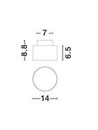 Spot aplicat fix Nova Luce OZEN 9030736